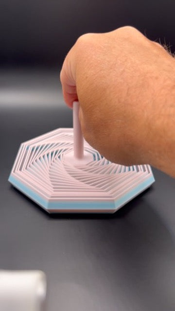 Hexagon Fidget Spinner - 3D Printed Stress Relief Toy | Satisfying Desk Fidget | ADHD Focus Tool | NZ Made