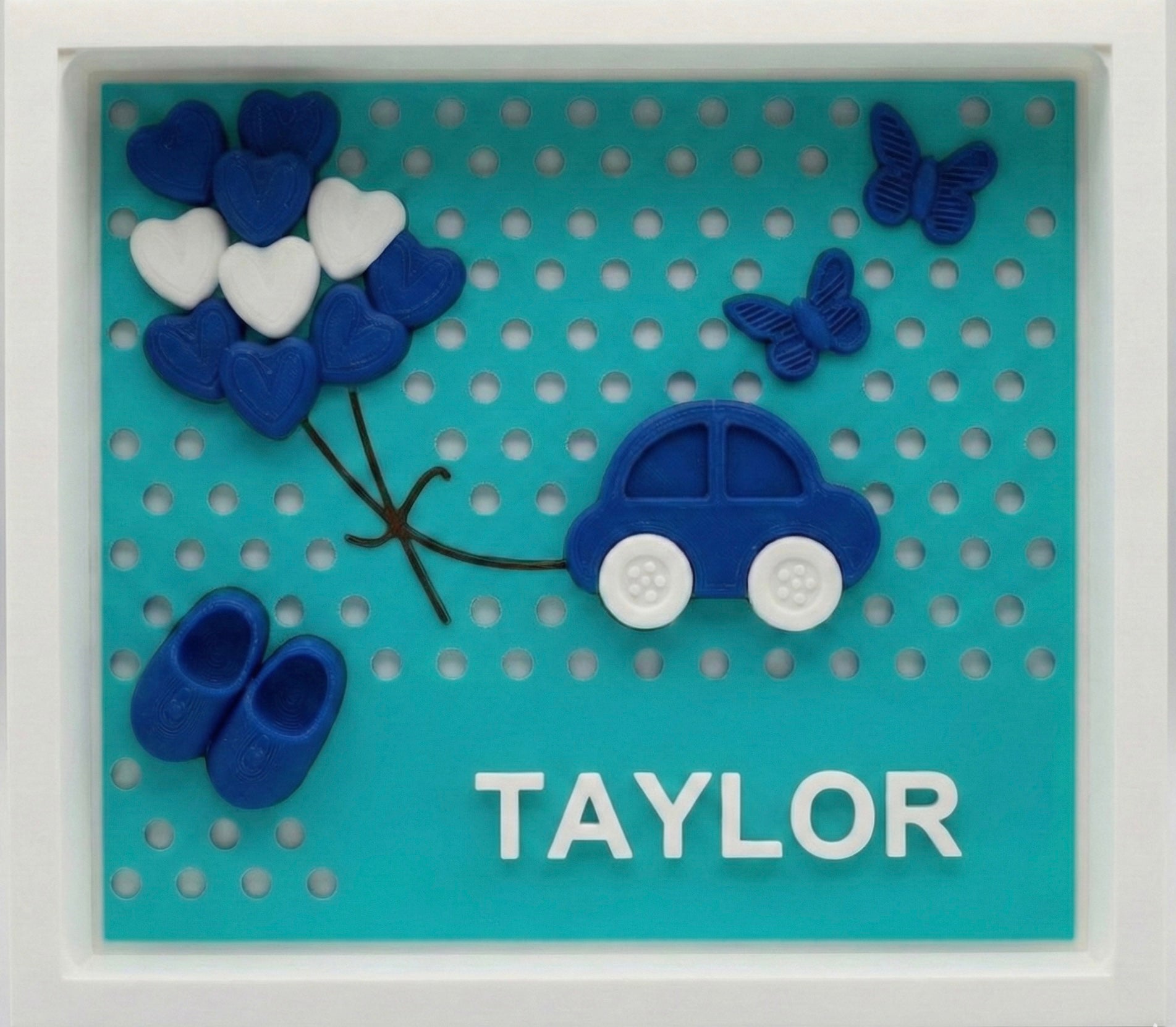 Custom Baby Name Frame - Personalized 3D Printed Nursery/Bedroom Decor | Newborn Gift | Baby Shower Present | NZ Made
